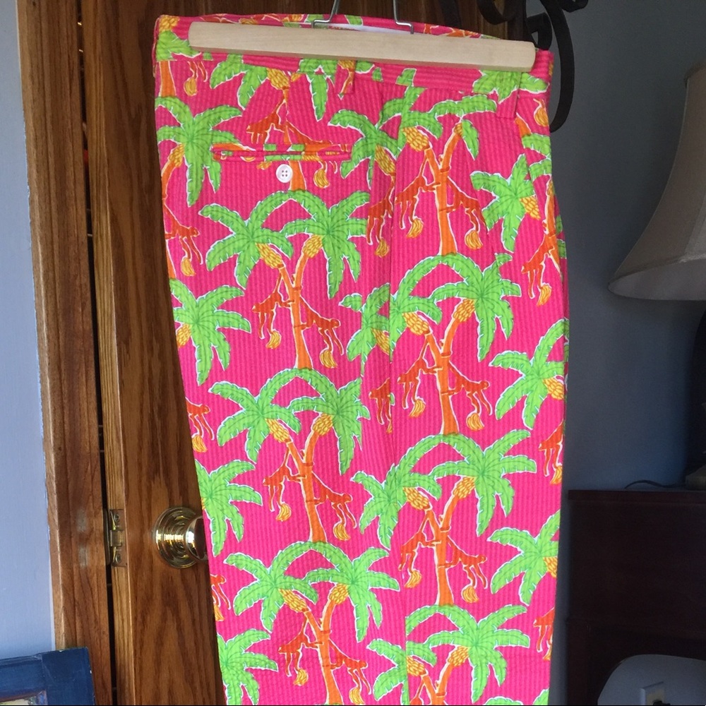 Lilly Pulitzer Mens seersucker slacks